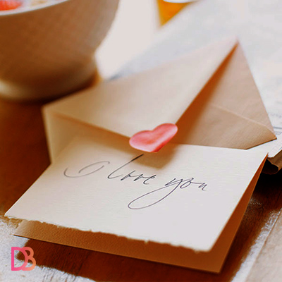 a romantic love letter for her